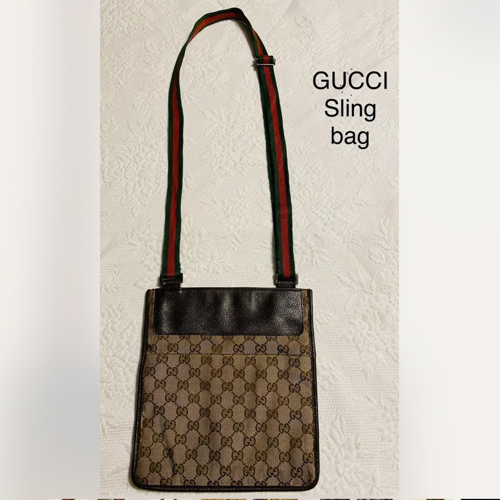 Vintage Gucci Sherry Line Sling Bag Gem